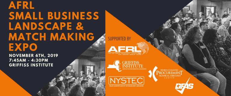 AFRL Small Business Landscape and Matchmaking Expo Set for November 6 at Griffiss Institute