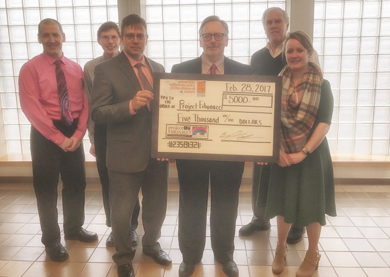 Griffiss Institute and Air Force Research Laboratory Present Check to Project Fibonacci